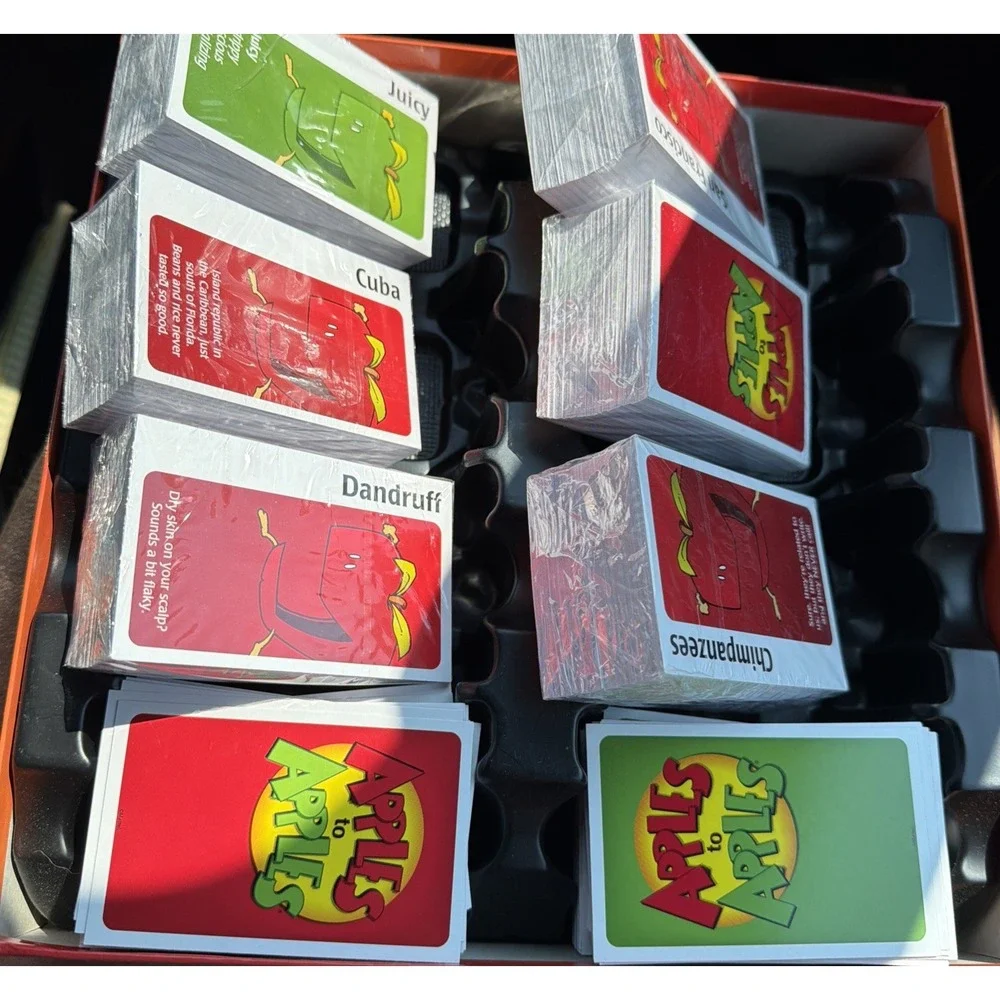 Apples to Apples Party Box 1000+ Cards Red Green Card Game Family Mattel